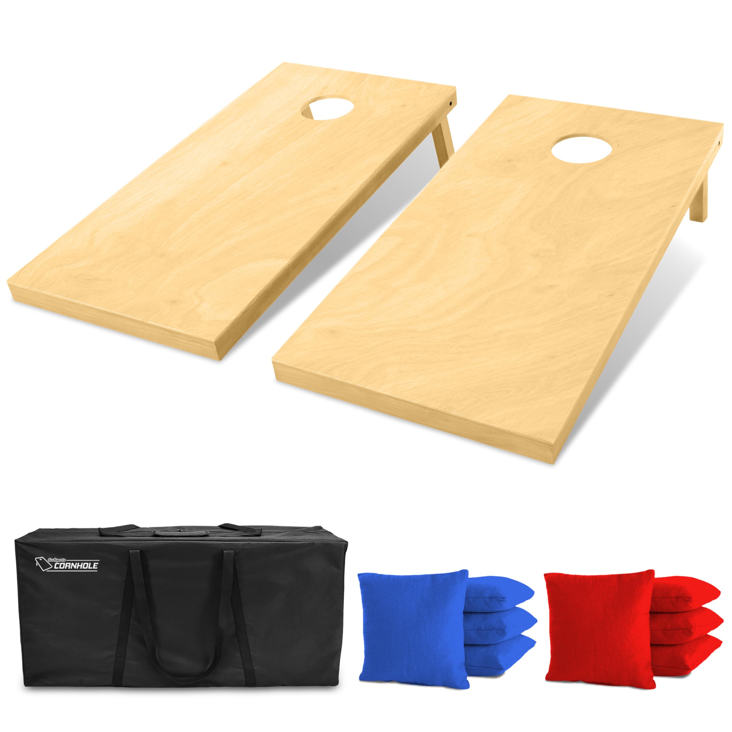 Amazon.com : GoSports Solid Wood Premium Cornhole Set - Choose